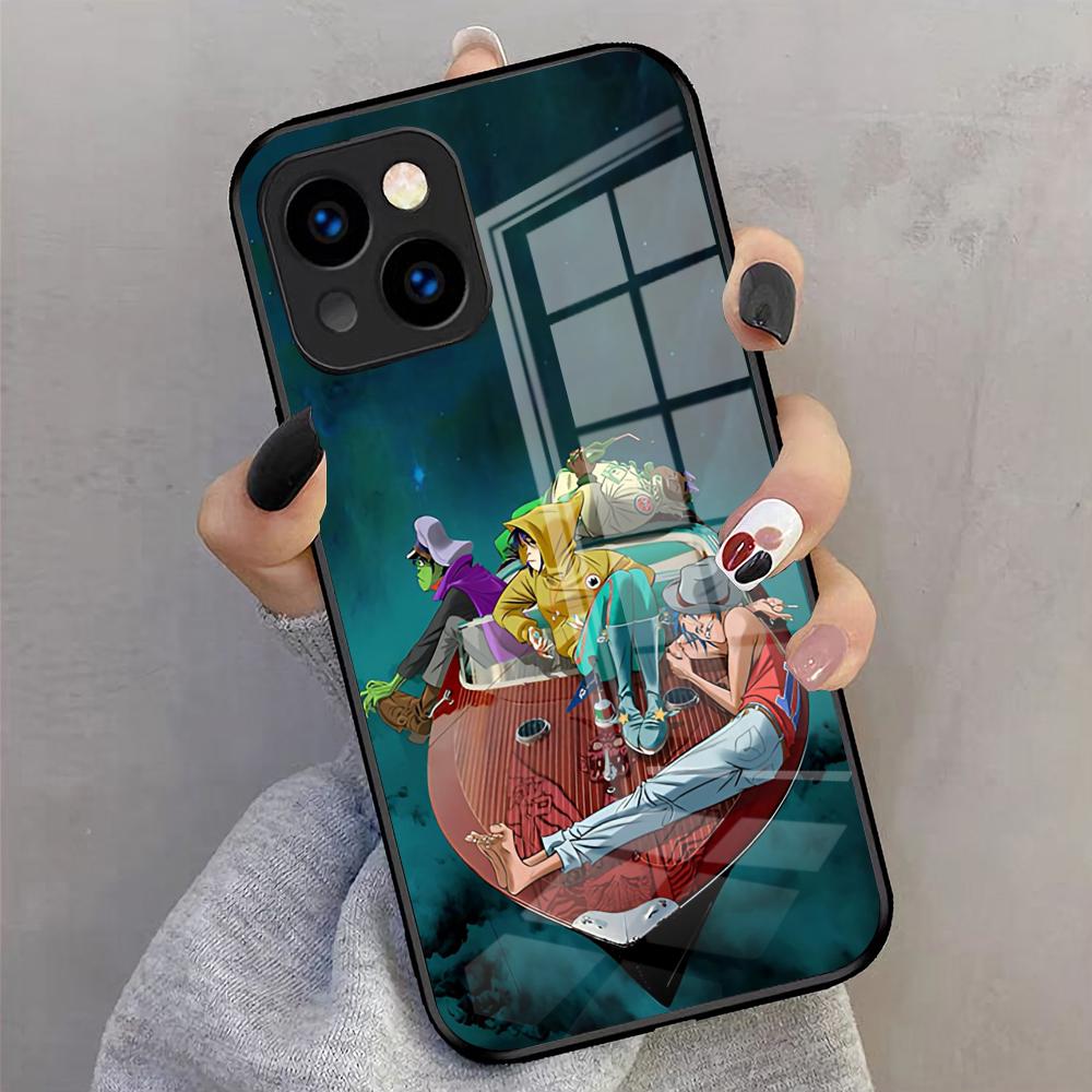 GorillazS Band Handyhülle Für IPhone 17 Pro Max 16 15 14 Pro Max 13 11 X Xs Xr 8 7Plus Glasabdeckung