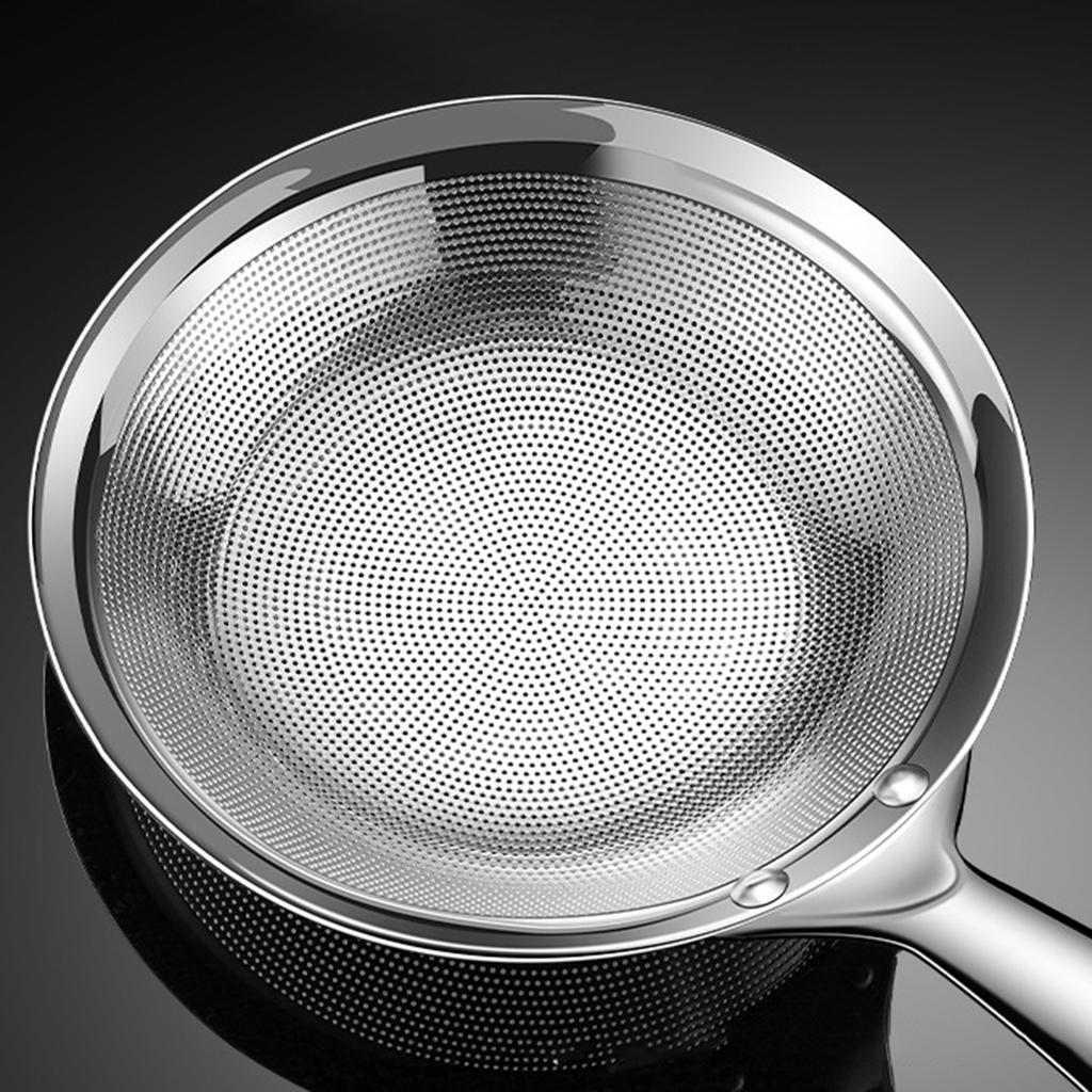 Oil Skimmer Ladle Fine Mesh 316 Stainless Steel Strainer for Removing Foam and Residue Home Kitchen Cooking Tool for Hot Pot Soup Frying
