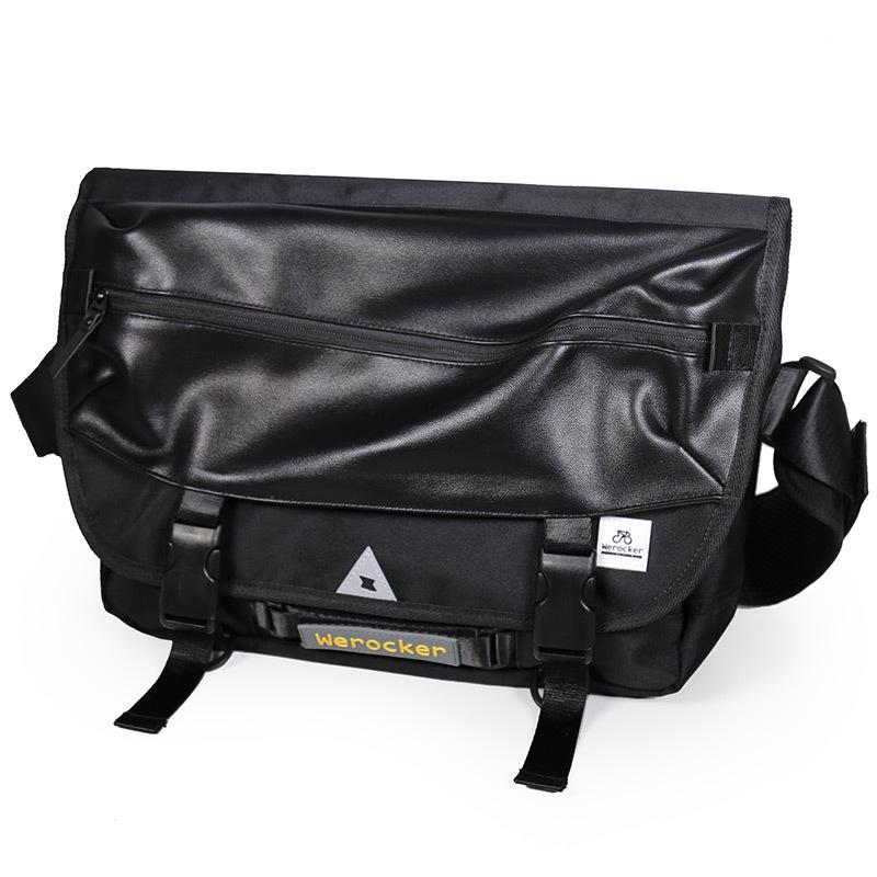 Unisex All-Black Messenger Bag: Versatile, Trendy, Original Brand Shoulder Bag for Men and Women.