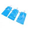 Collapsible Water Bottle Multifunction BPA Free PE Soft Water Bottle for Outdoor Travel Camping 700ml Blue