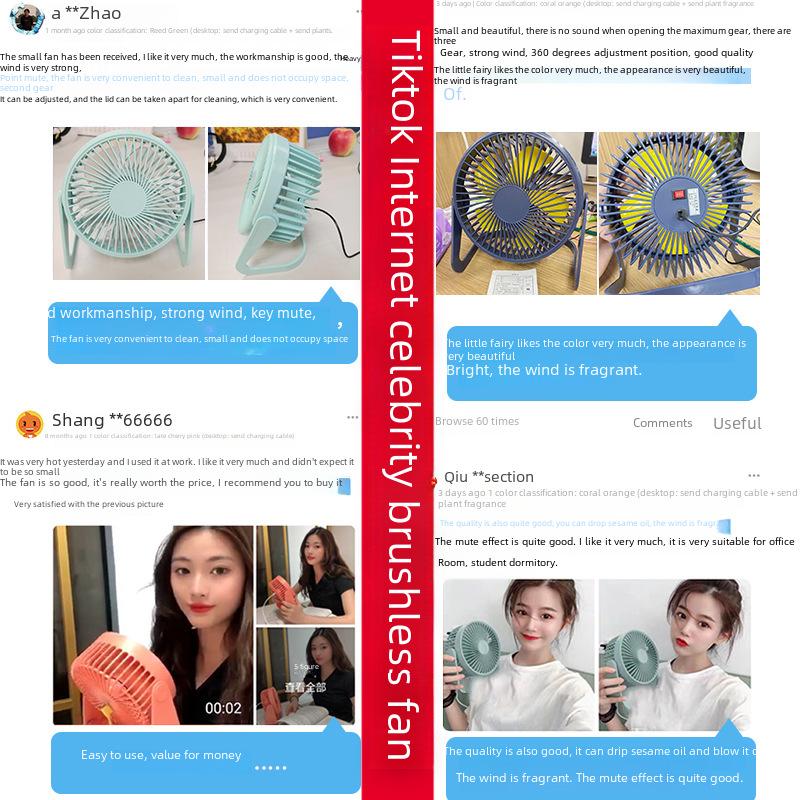 Mini ventilator electric de birou USB: Ventilator portabil de 5, 6 sau 8 inchi pentru studenți și birouri