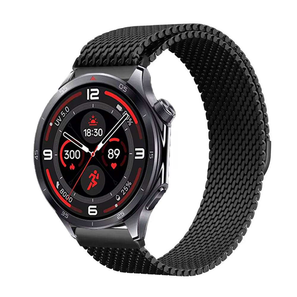 22mm 20mm 18mm Milánský řemínek pro Oneplus Watch 3 46mm 43mm/Lite/2/2R Magnetický náramek pro OPPO Watch S/X2 mini Ocelový náramek na zápěstí