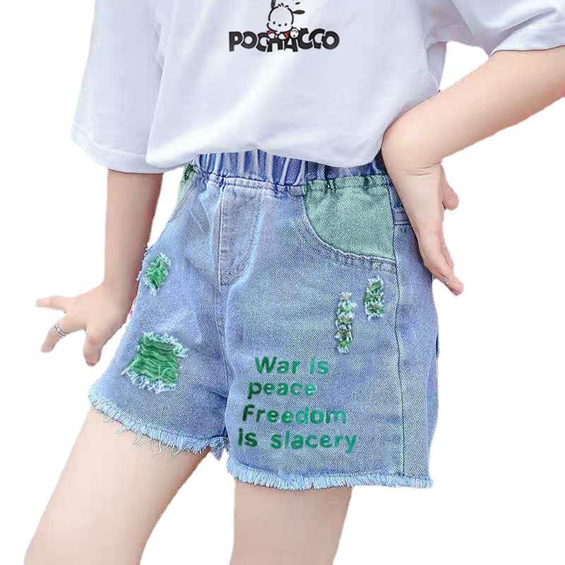 

Шорты для девочек Повседневная мода Джинсы Брюки Детские Короткие Брюки