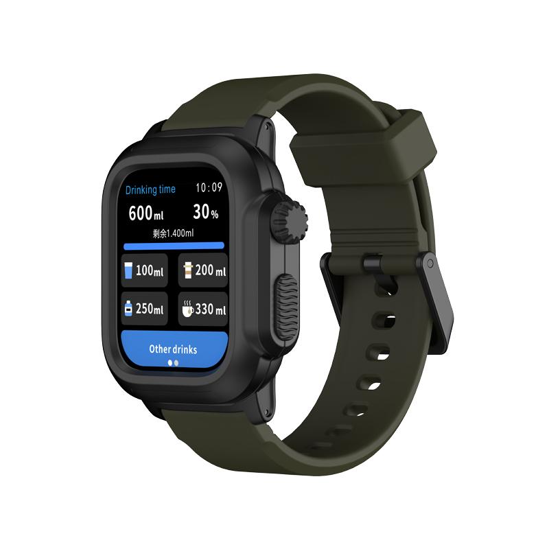 Waterproof Shell For Apple Watch Case 45mm 44mm 41mm 40mm 42mm Outdoor Sports Silicone Bracelet Wristband iWatch 9 8 7 6 5 4 SE