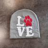 Paw Letter Dog Pattern Neutral Casual Warm Knitted Hat For Fall And Winter
