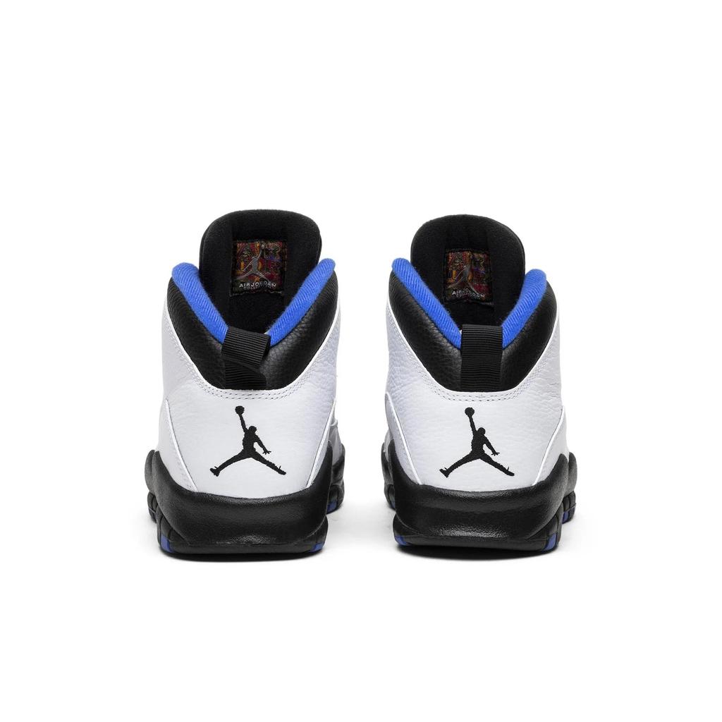Air Jordan 10 Retro 'Orlando' 2018 (Unisex) White / Black-Royal-Metallic Silver Vintage Basketball Shoes 310805 108