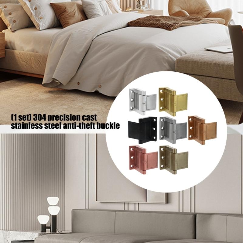 Reinforced Safety Fastener Rusts Proof Steel Security Bolt Flip Cover Design Door Latches for Hotel Apartments & Homes