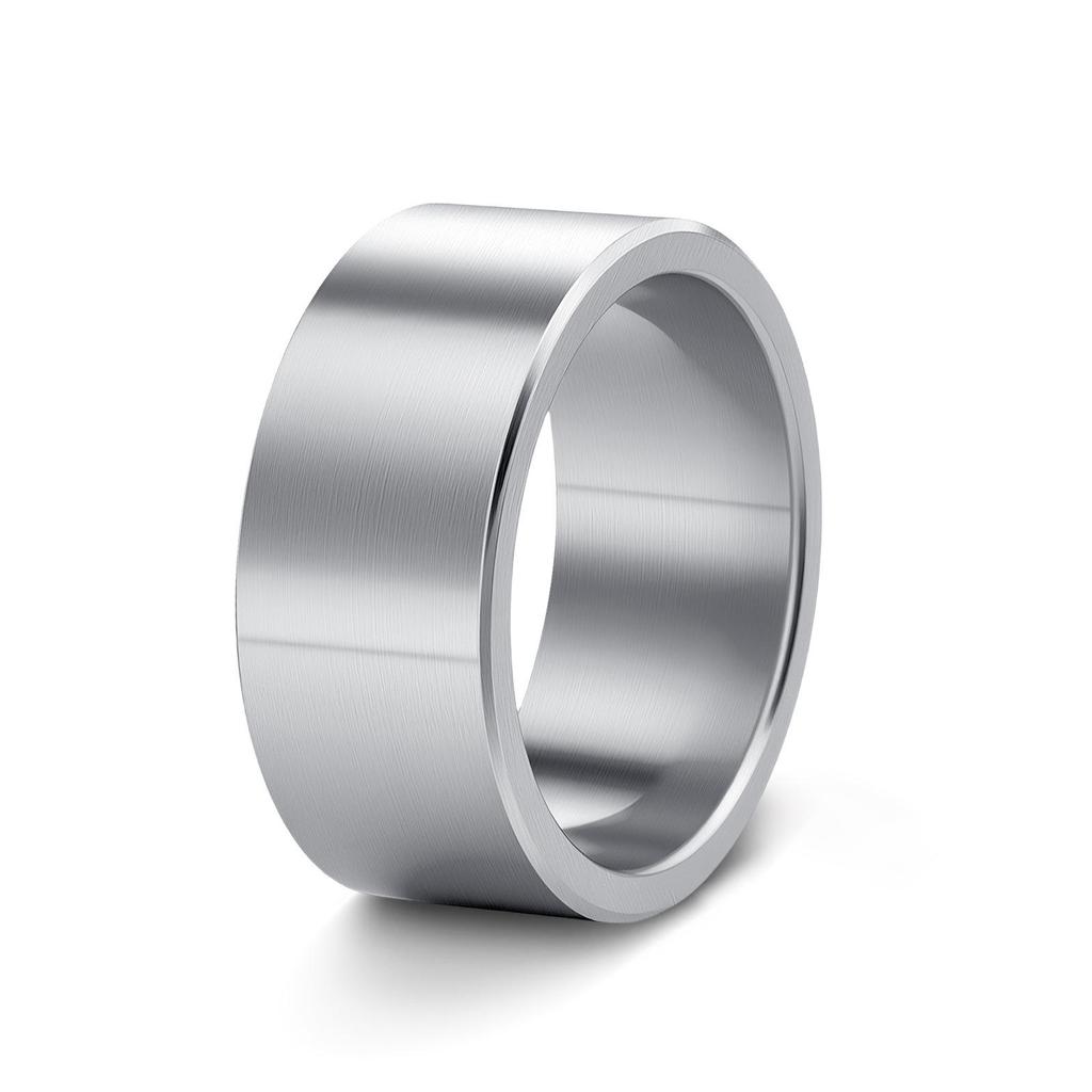 Men's Classic Ornaments 304 Stainless Steel Hammered Texture Ring Set - 12MM Wide, 3-Piece