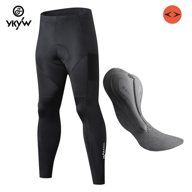 

YKYWBIKE Summer Men s High-Waisted Strapless Cycling Pants with Breathable, Sweat-Wicking Fabric and Double Side Pockets XXL