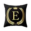 Cover Black And Gold Letter Case Sofa Cushion Cover Home Decor