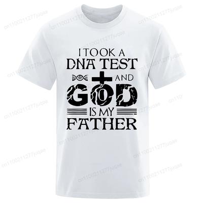 2025 Neueste Mode T-Shirt Gott ist mein Vater Jesus Sommer T-Shirts Herren-/Damen Kurzarm Beliebte T-Shirts Shirt Tops Unisex