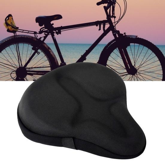 Large Bike Seat Cushion Wide Silicone Soft Pad Comfortable Bicycle Saddle Cover