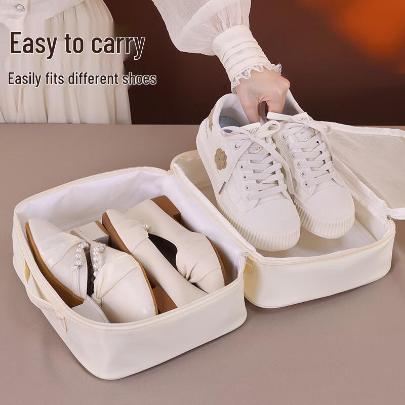 Portable Double-Layer Travel Shoe Bag
