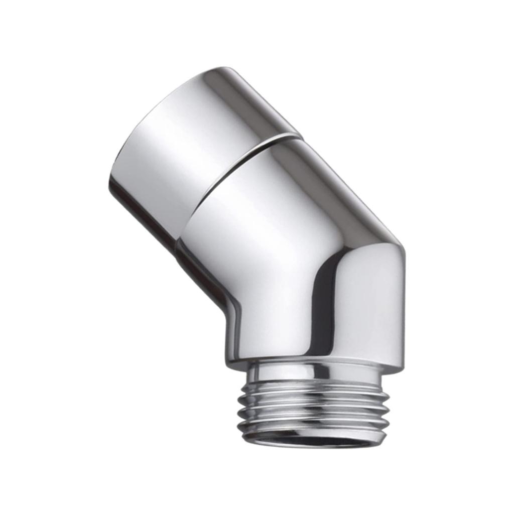 G1/2 Shower Elbow Adapter Coupling Bathroom Fixtures Durable Rustproof Chrome Plate Finish Copper