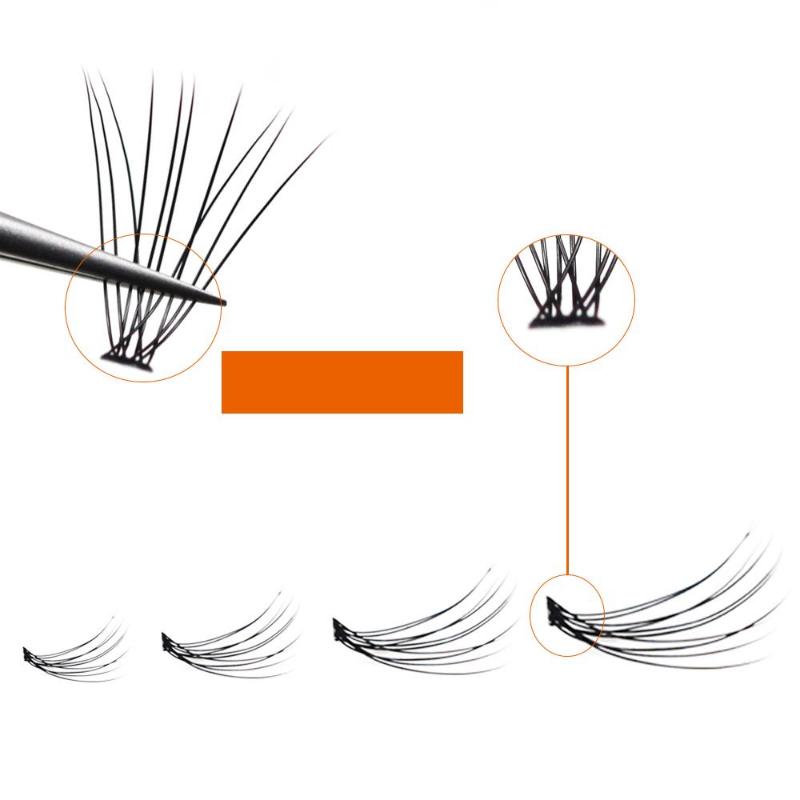 60pcs/box Professional Make-up Single Tufted Eyelash 0.1mm Grafting False Eyelash Extension Beauty Product