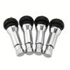 4Pcs Metal Stem Tire Valve Stem Rubber Base Snap-In Valve Stem Rubber Tire Valve  Tire Replacement