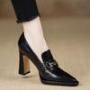 Luxury High Heels Women's Fashion 2025 Spring and Autumn Slippers Thick Heel Designer Casual Shoes Only Zapatos De Mujer