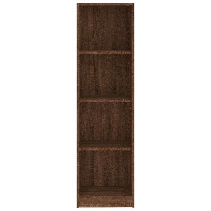 VidaXL Bibliothèque 4 niveaux Chêne marron 40x24x143cm Bois ingénierie 816067