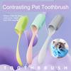 Pet Finger Toothbrush Soft Bristles One-finger Operation Comfortable Grip Teeth Care Dog Cat Cleaning Brush for Daily Use