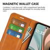 For Motorola Moto G75 5G Stand Case Anti-Scratch Calf Texture Leather Phone Cover