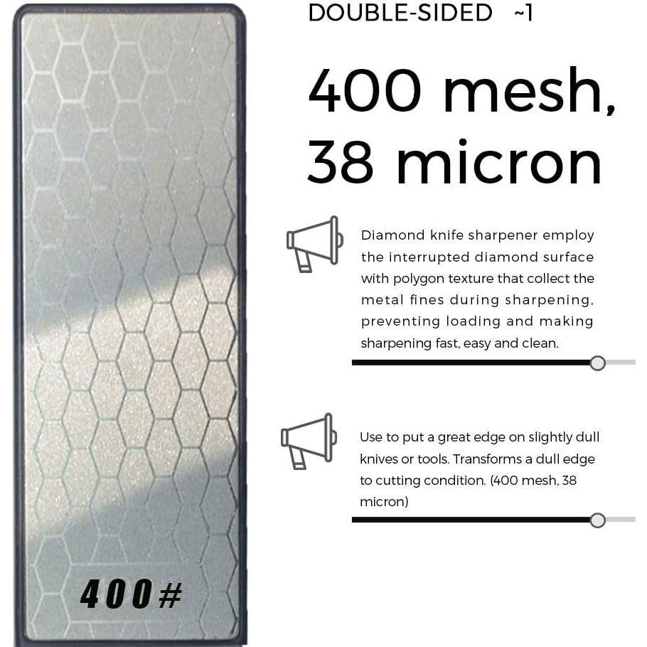 5-v-1 diamantový ostřící talíř nůž a nůžky Brusič Keramický ořezávátko nožů Oboustranný Voštinový povrch zrnitosti 400/1000 Venkovní