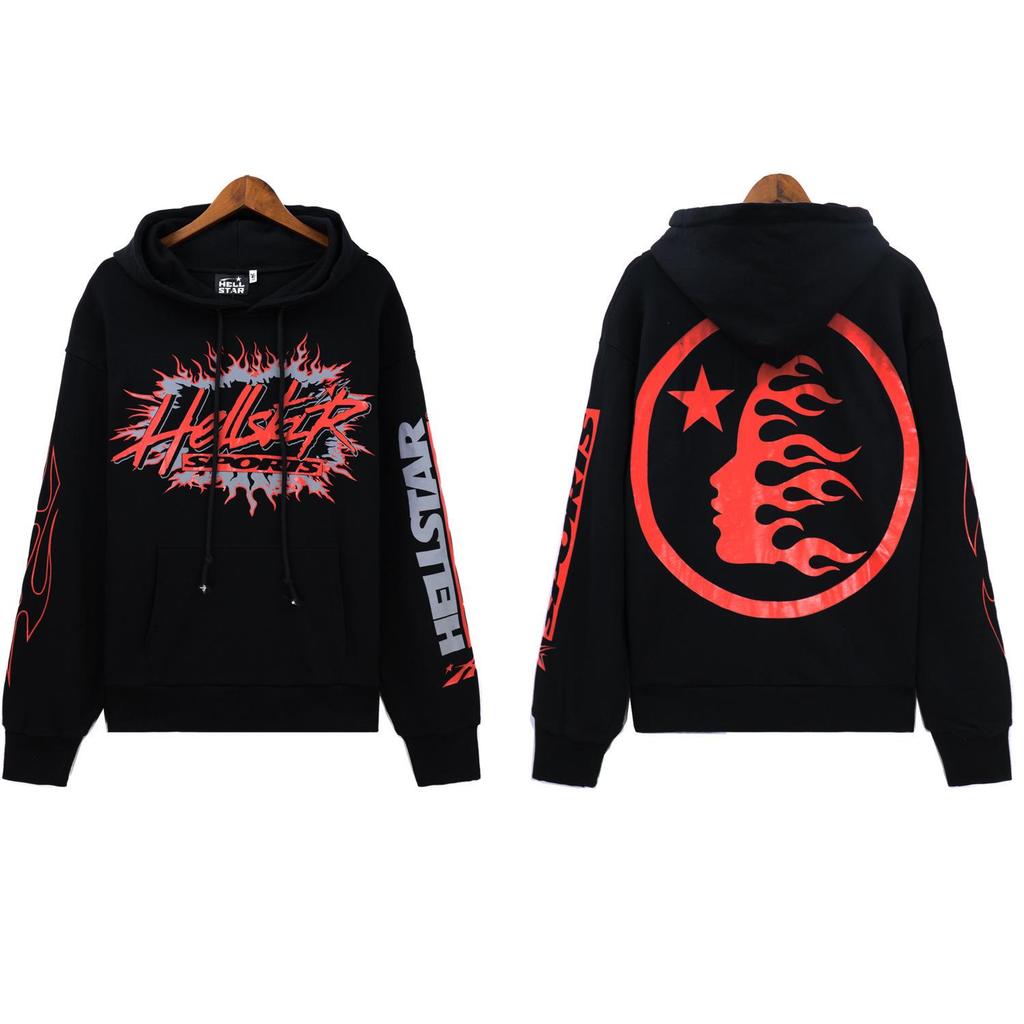 Unisex Retro Distressed Letter Print Hoodie für Herbst/Winter