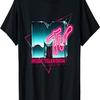 Mademark X MTV - Retro 80's Chrome Effect Neon Colors Vintage MTV T-Shirt
