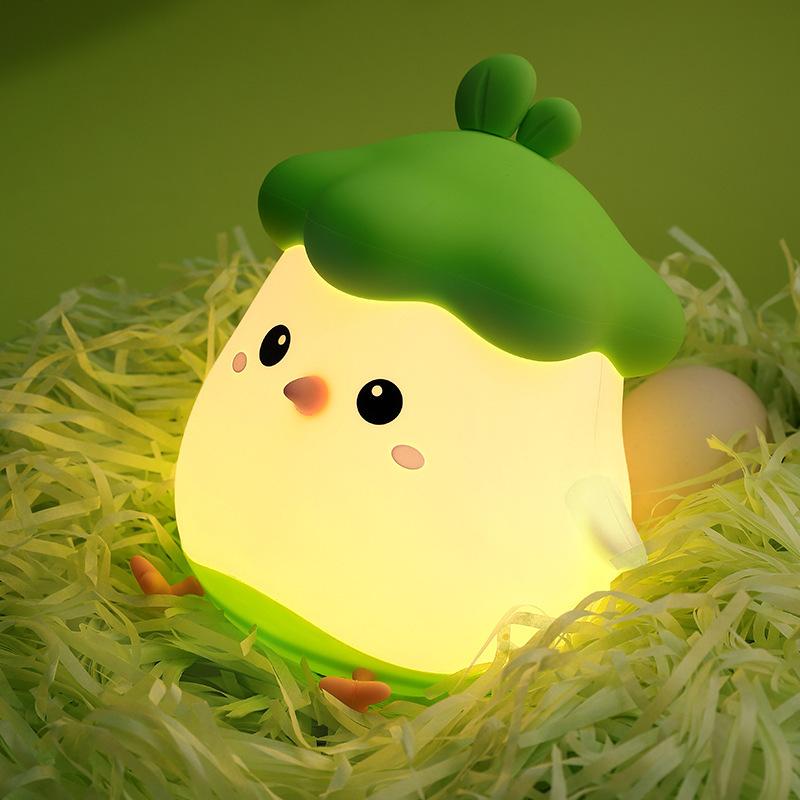 Kawaii Patter Light, Rechargeable Silicone Night Light, Bedroom Desk Light, Soft Light, Sleep Eye Protection Sleep Light