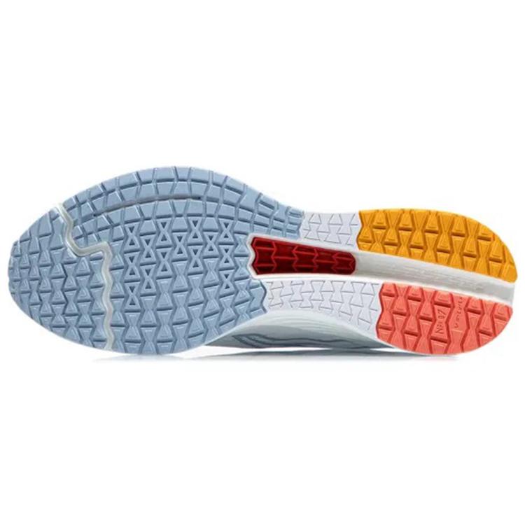New LiNing Red Hare 4 Cushioning Anti Slip Wear Resistant Breathability Low Top Light Foam Running Shoes Men's Aurora Blue ARMR003-7