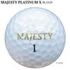 Majesty golf PLATINUM pearl 1 dozen 4-piece balls, X, BL3324, white, (12 balls)