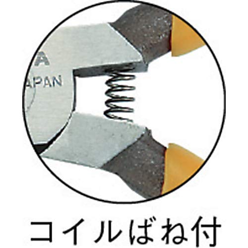 Fujiya MP6-150 Micro Radio Pliers, Tapered Design (Spring Attached), Ideal for Fine Work, 150mm