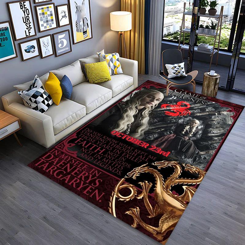 Daenerys's Resolve: Faith Power carpet Living room and bedroom mats Suitable for all seasons Art Doormat Dormitory decoration