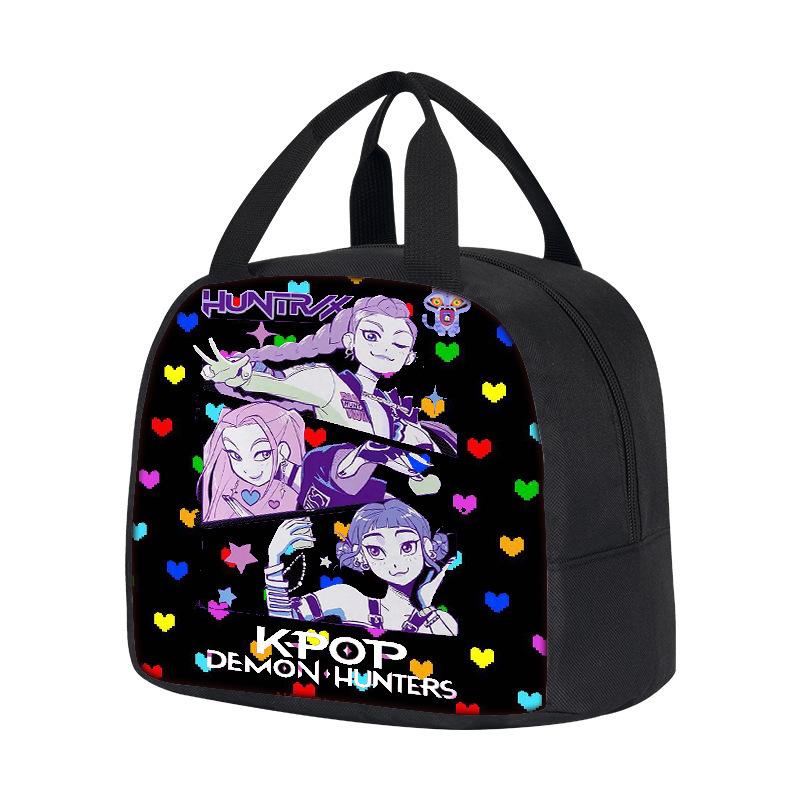 Borsa Termica Portatile Witch Hunters Kpop Demon Hunters Borsa da Picnic per Studenti Bambini