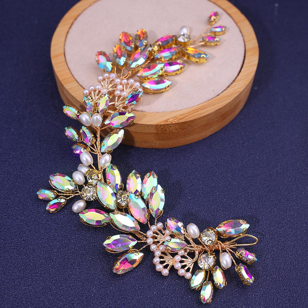 Bridal Rhinestone Pearl Headband Headband Braided Headband Accessories Wedding Dress Hair Accessories