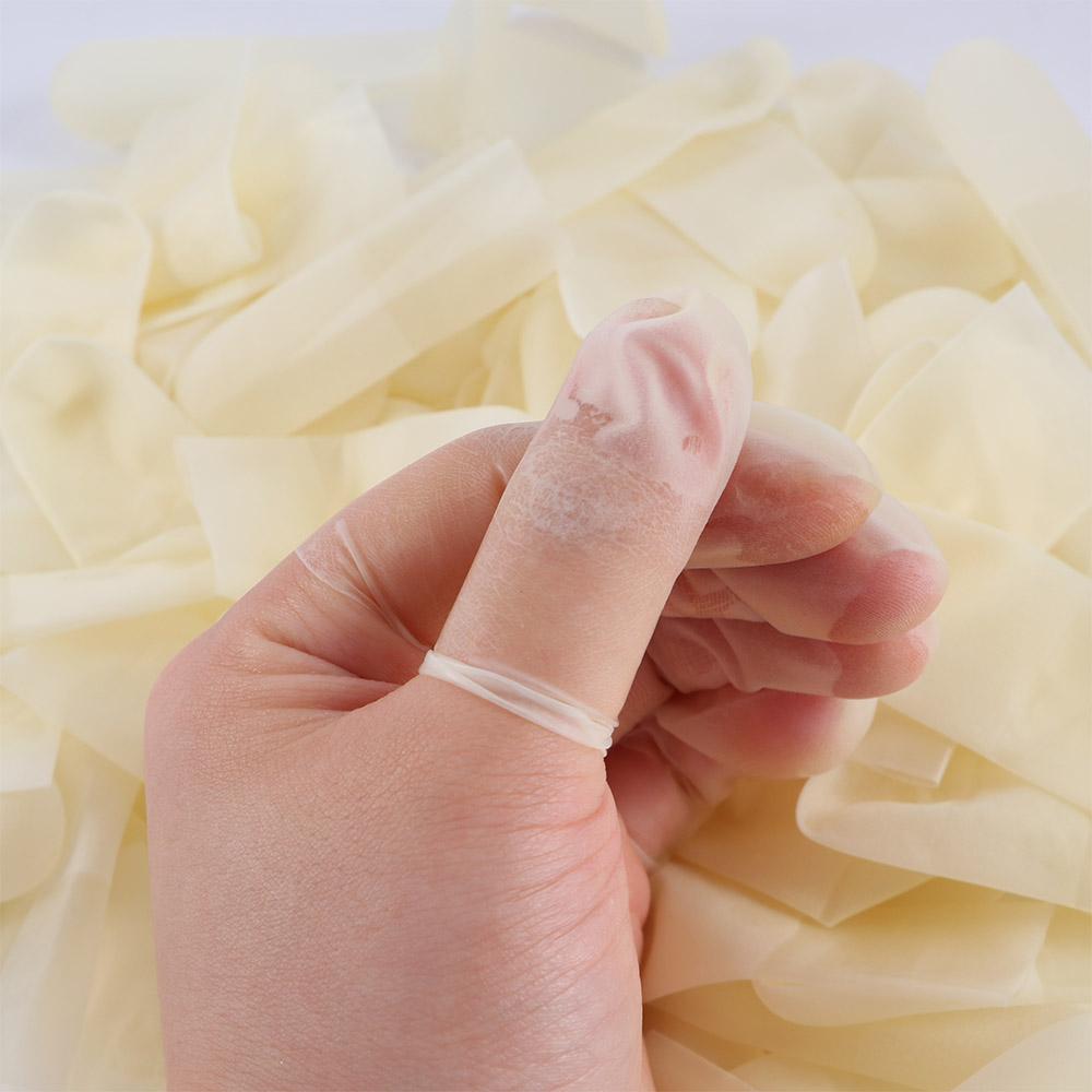

Counting Antistatic Latex Protective Finger Cots Work Finger Cots Fingertip Protection Disposable белый