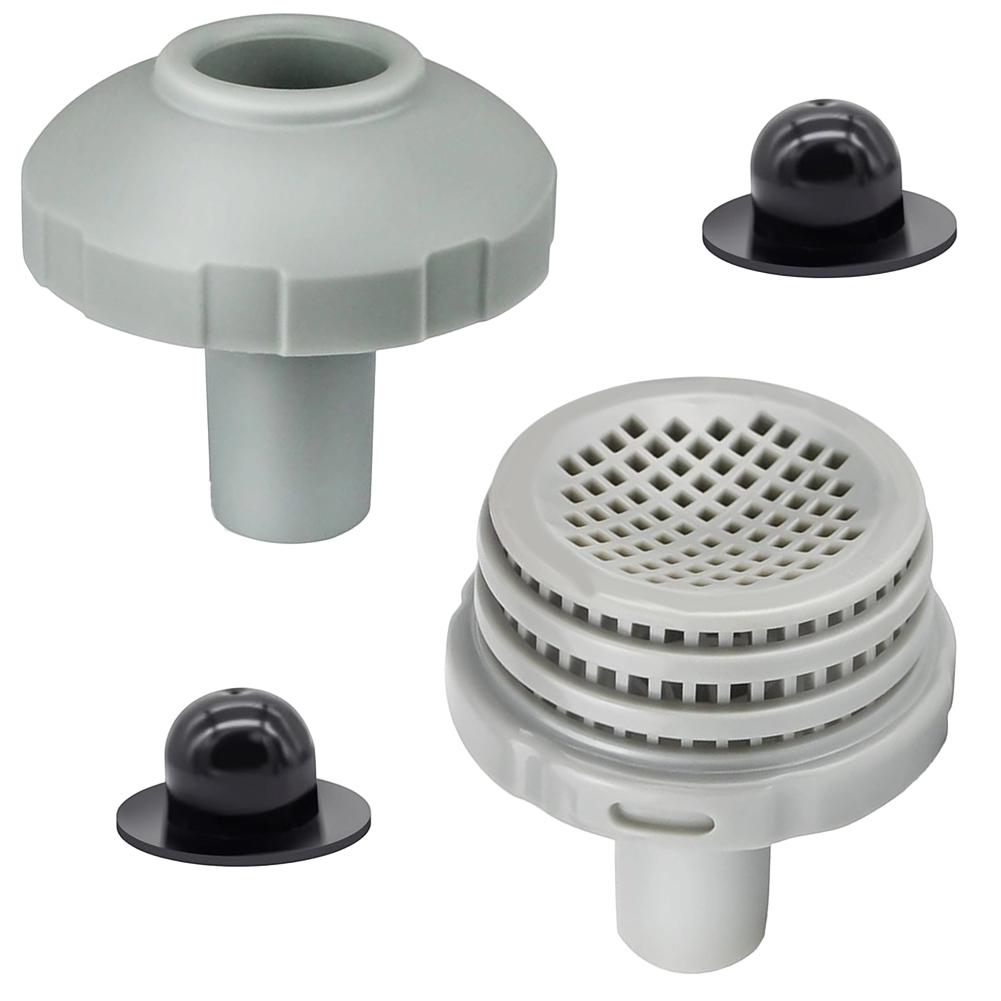 Sada konektorů vodního trysky pro bazén 25022E Pro bazény Intex, Adaptér pro přípojku vstupu/výstupu s mřížkami sítka, Tryska pro hadice 1,25 palce