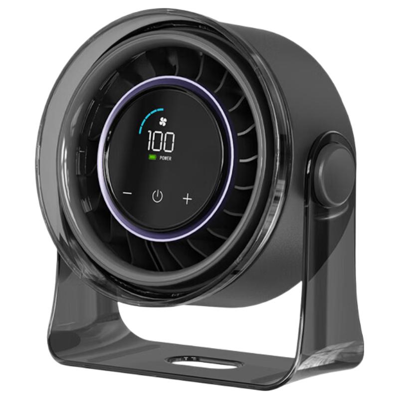 YOUMKR Portable Air Circulation Desk Fan Touch Control, 100-Speed, Powerful Airflow
