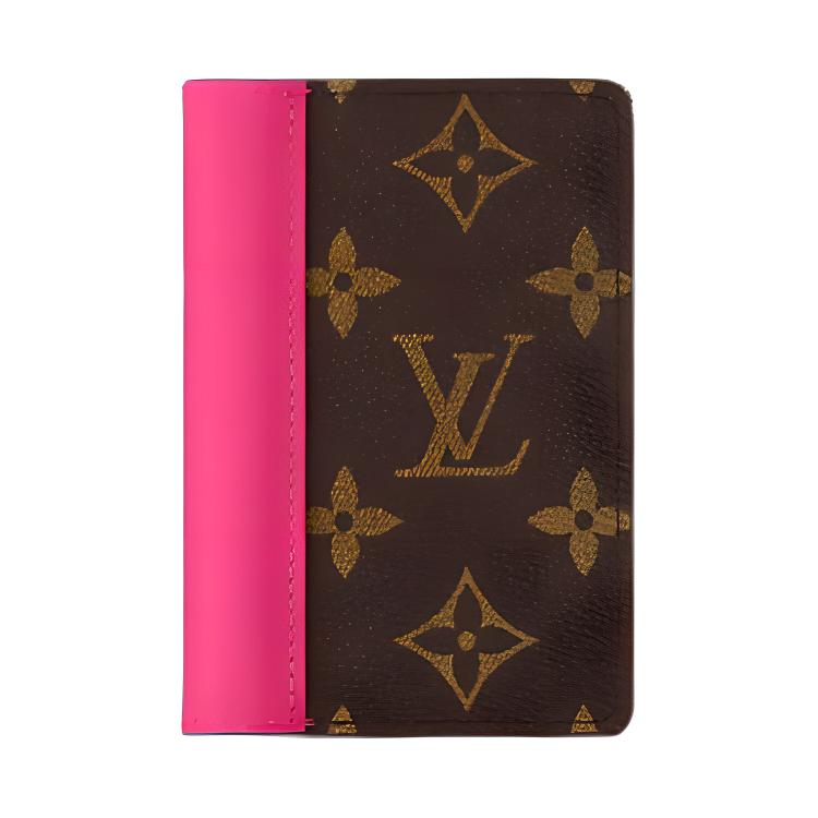 

Louis Vuitton Colormania Кишеньковий органайзер Листковий логотип Застібка-клапан Покритий канвас Тримач для карток Чоловічі гаманці Рожевий Коричневий M12831 Gift Set(Basic Set+Box+Shopping Bag)