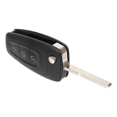 3 Tasten Autoschlüsselgehäuse Rohling Klingenschale Autozubehör Ersatz Fehlerfrei für Ford Focus 3 4 MK3 MK4 Fiesta Mondeo