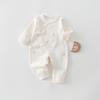 Newborn Pure Cotton Butterfly Jumpsuit, 0-3 Months, Class A, All Seasons
