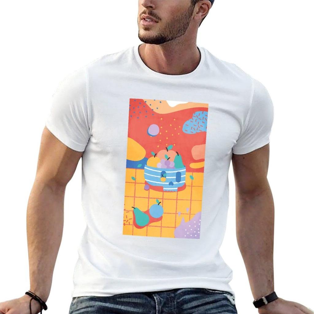 Skull Fruit Bowl Tshirt Soft Cotton Print Tshirt
