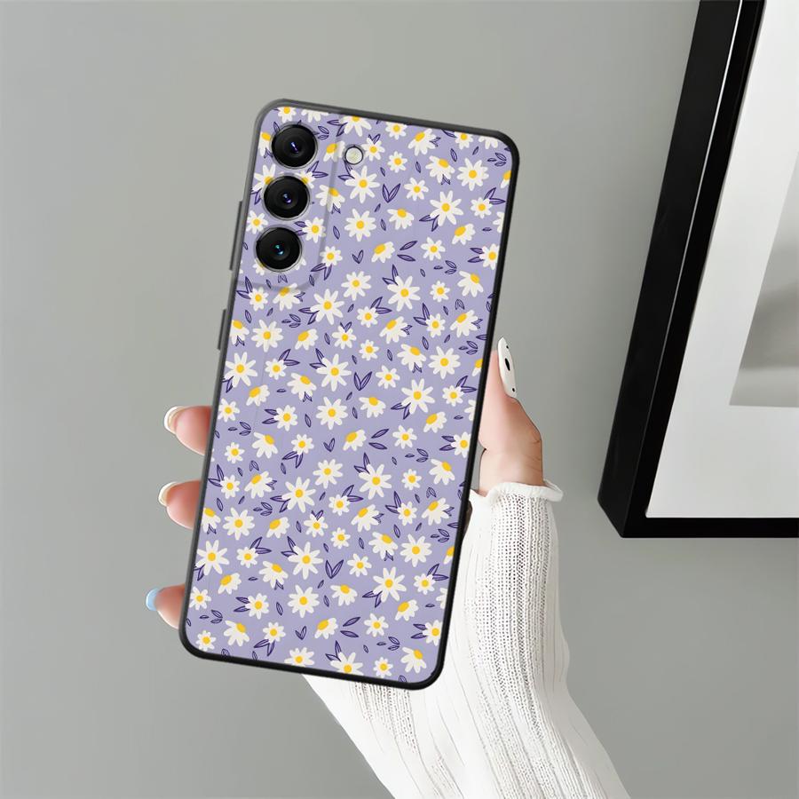 Simple Chrysanthemum Phone Cover Case for Samsung Galaxy A52 A36 A23 A05 A25 A16 A06 A55 A37 A57 A15 A73 A51 A53 A17 A13 A50 A70