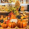 12Pcs Realistic Simulation Pumpkin for Thanksgiving Decoration, Basket Display, Artificial Pumpkins Vegetable Decoration