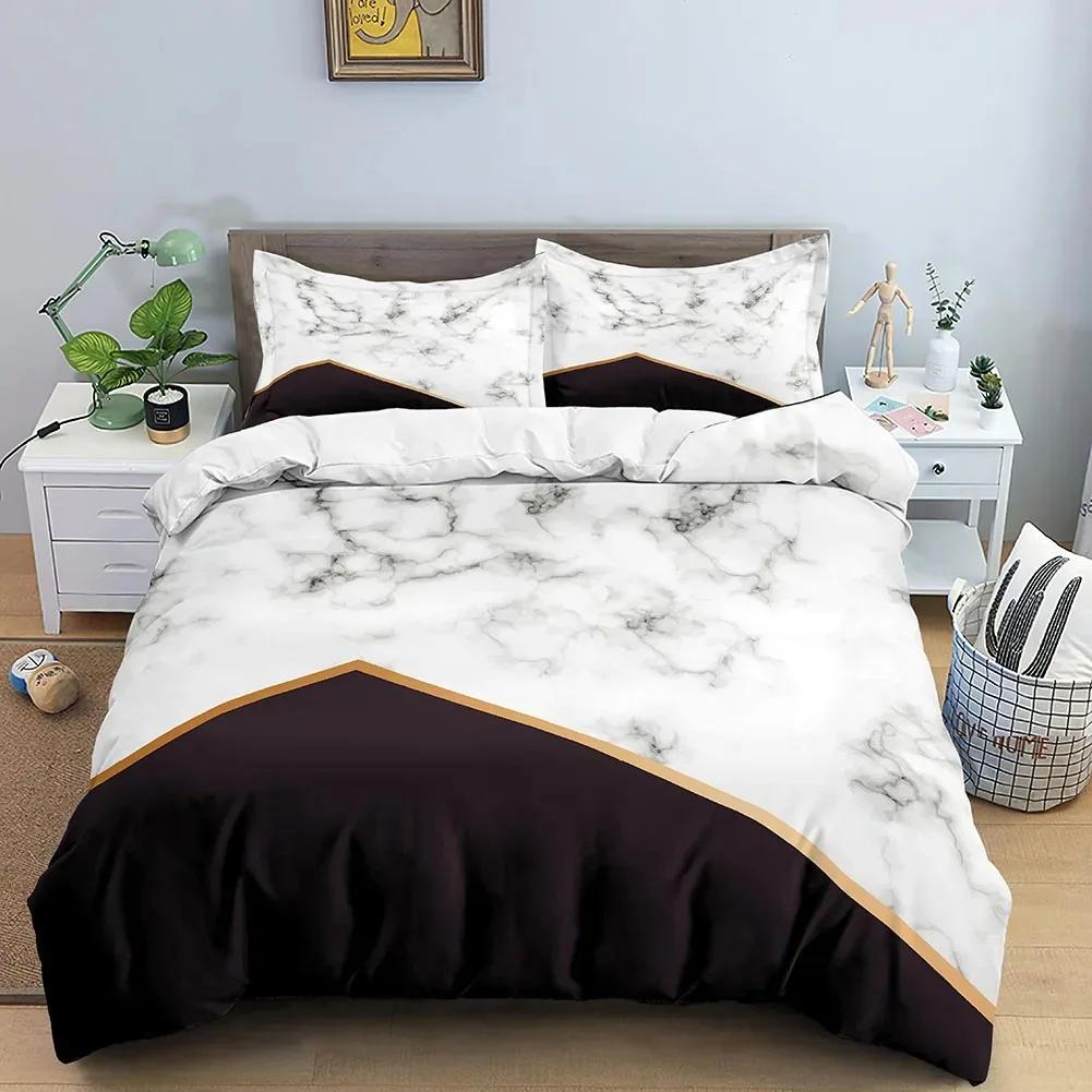 İskandinav Tarzı Nevresim Takımı Kral Kraliçe Boyutu Yıldız Ay Desenli Çocuklar Gençler Yetişkinler için Çiçekler Polyester Yorgan Kılıfı