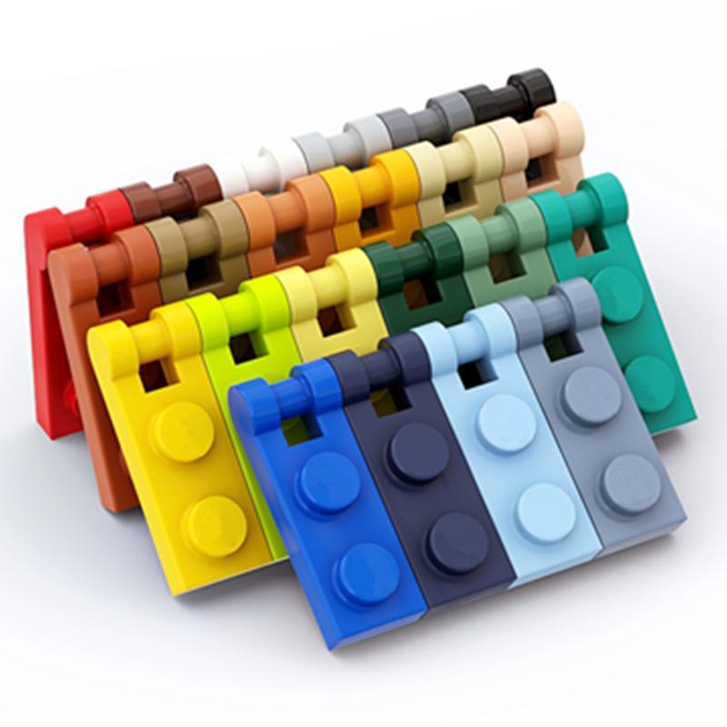 Interesting Toys Unisex Dark Tan 50Pcs Plate 1X2 W/Shaft Ø3.2 Modified Compatible With 60478 Self-Locking Bricks Building Blocks Toys Accessories