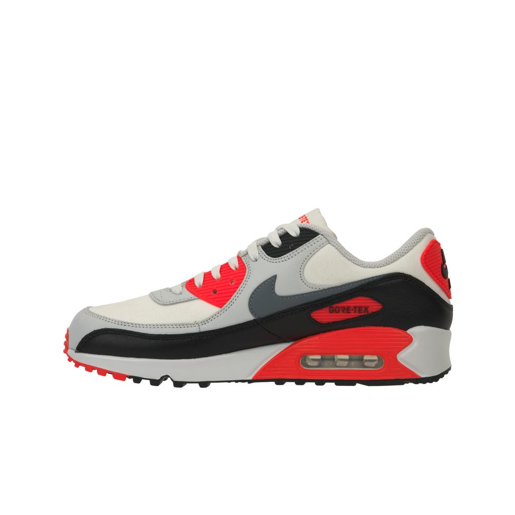 Nike Air Max 90 GORE-TEX Infrared Męskie Sneakersy Summit-White Cool-Grey Bright-Crimson FD5810-101