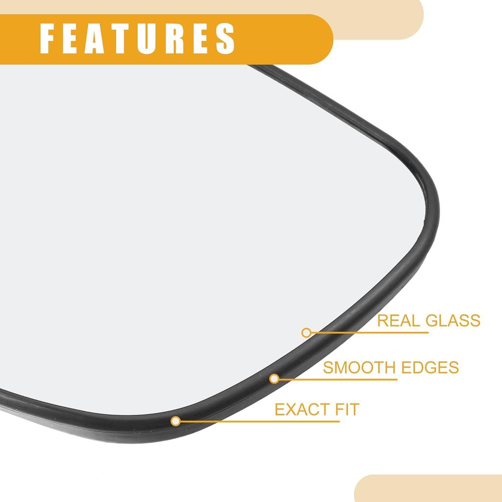 Rear View Mirrors Glass No.CRD100650 - Car Left Side - for LAND ROVER DISCOVERY 1989-2004 Glass Clear - 1 Pc