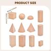 12x 3D Formen Geometrische Körper Pädagogische Grundschule Heimunterricht GEO Blocks