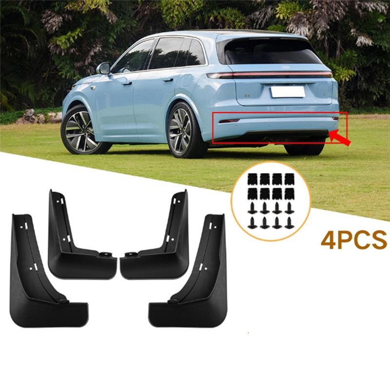 A51K-Car Mudflaps Car Accessories Black PP For Leading Ideal L7 2024 Mudguard Fender Mud Flap Guard Splash Mudguards