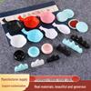 Non-Slip Multi-Purpose Plastic Water Dish & Pen/Brush Holder - Plum Blossom Design